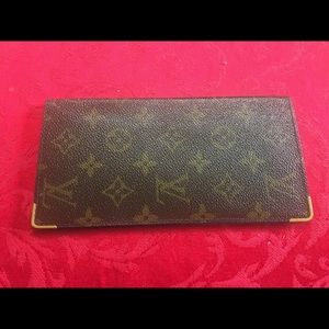 Authentic Louis Vuitton Monogram Check book cover